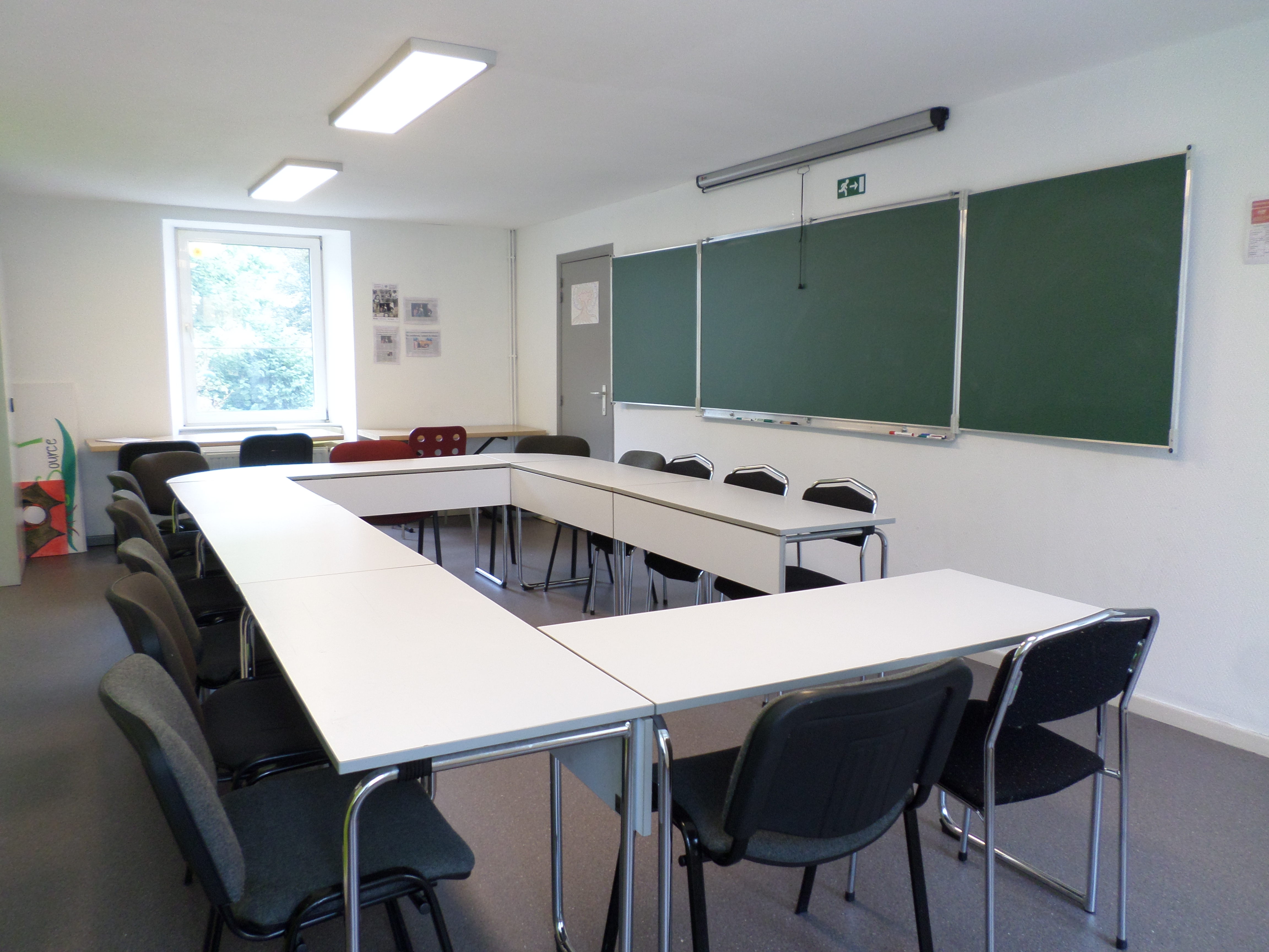 Salle de cours – Asbl La Source